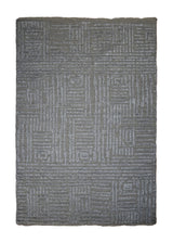 A32474 Oriental Rug Indian Handmade Area Transitional Neutral 2'0'' x 3'0'' -2x3- Gray Geometric Design
