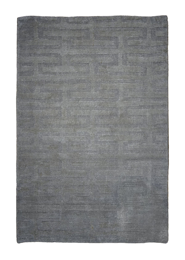 A32571 Oriental Rug Indian Handmade Area Modern Neutral 2'0'' x 3'0'' -2x3- Whites Beige Gray Geometric Design