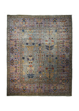 A32689 Oriental Rug Pakistani Handmade Area Transitional 8'4'' x 10'4'' -8x10- Gray Pink Blue Ariana Tree of Life Oushak Design
