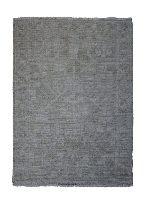A32836 Oriental Rug Pakistani Handmade Area Transitional Neutral 2'3'' x 3'2'' -2x3- Whites Beige Silver Wash Oushak Floral Design