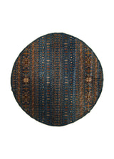 A32860 Oriental Rug Pakistani Handmade Round Transitional 8'12'' x 9'1'' -9x9- Blue Khorjin Floral Design