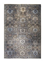 A32928 Oriental Rug Indian Handmade Area Transitional 12'2'' x 18'0'' -12x18- Gray Blue Floral Oushak Design