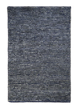 A32974 Oriental Rug Indian Handmade Area Modern 2'1'' x 3'1'' -2x3- Gray Blue Stripes Design.jpg