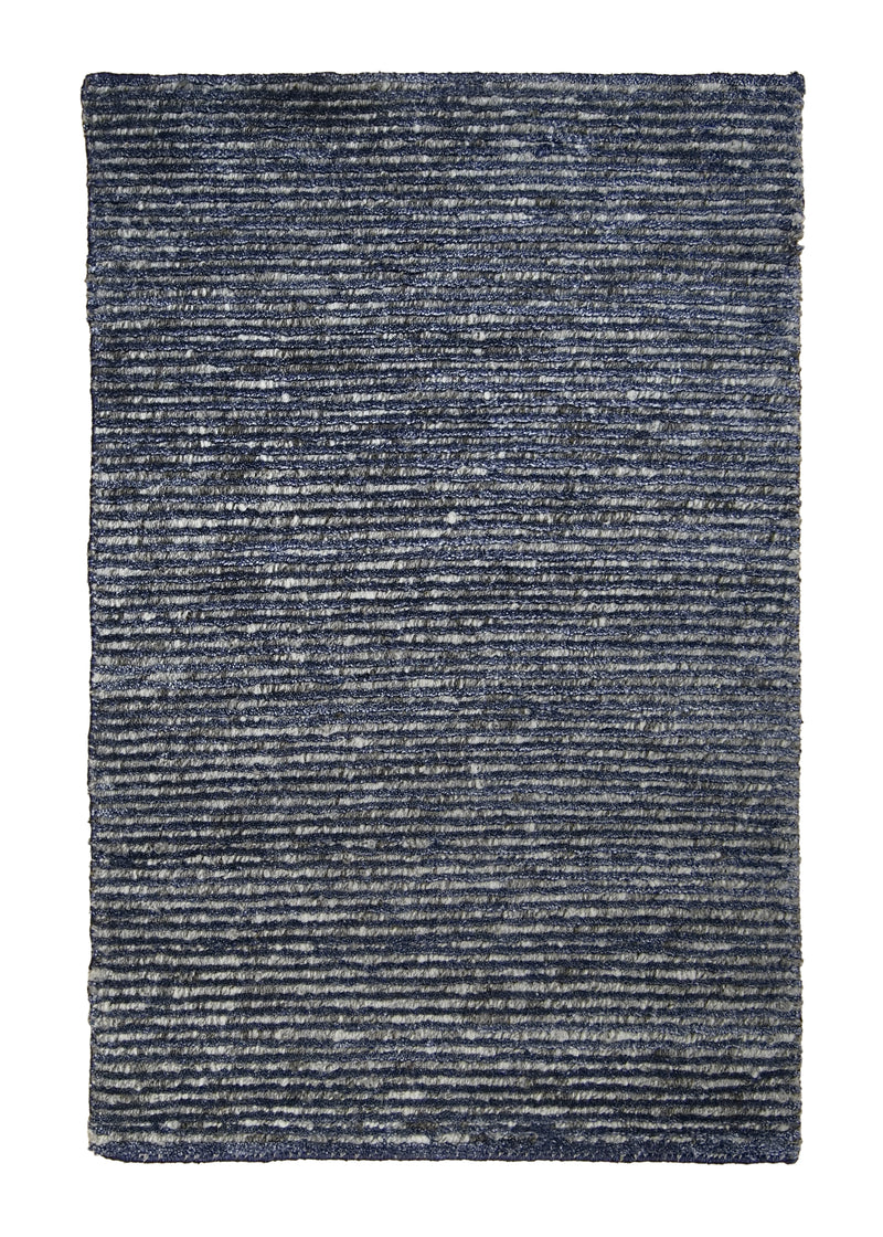 A32974 Oriental Rug Indian Handmade Area Modern 2'1'' x 3'1'' -2x3- Gray Blue Stripes Design.jpg