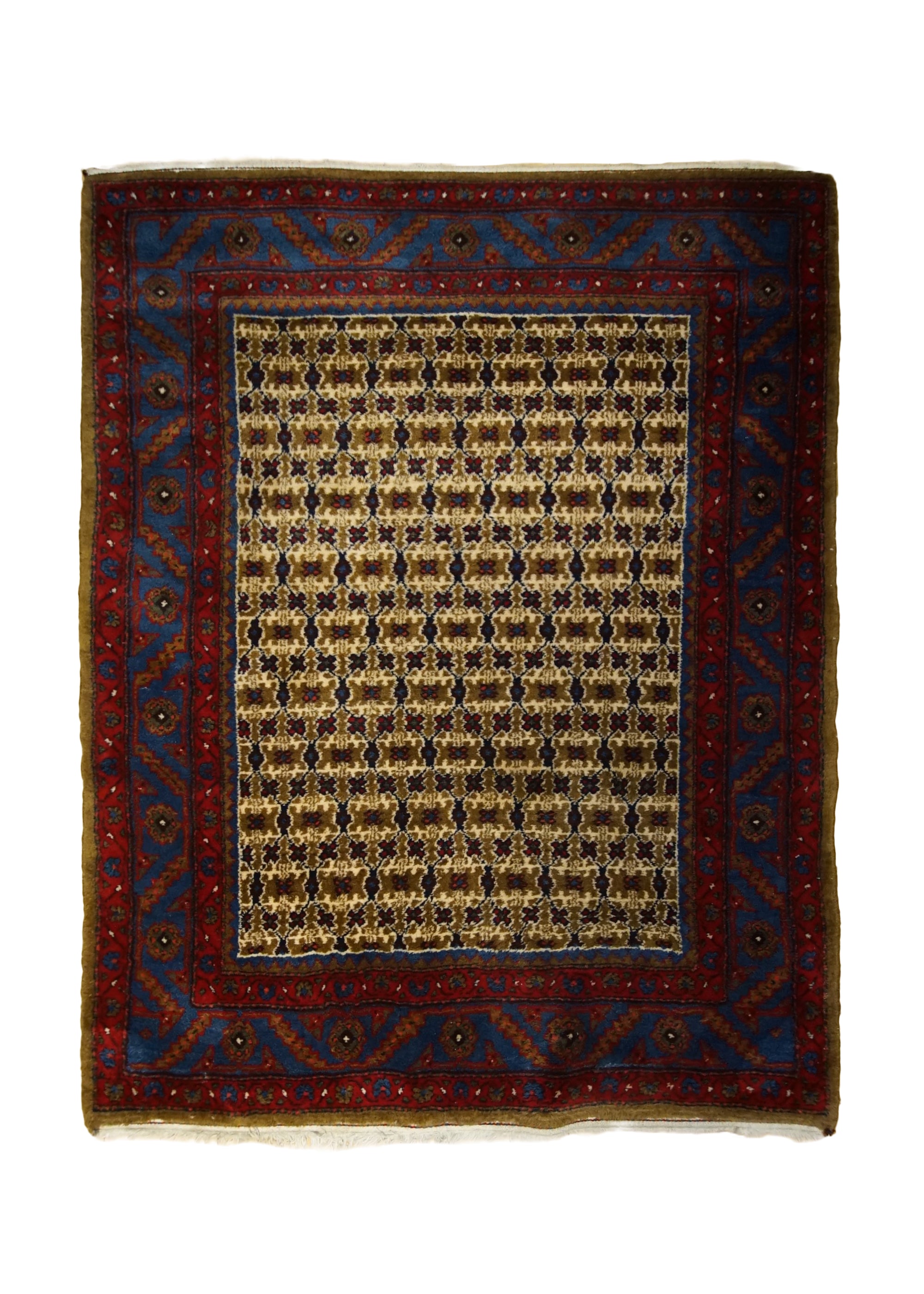 Persian Rug Golpa Handmade Area Tribal 4'5