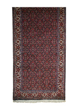 A33300 Persian Rug Bijar Handmade Runner Traditional 2'7'' x 9'8'' -3x10- Red Blue Geometric Herati Design
