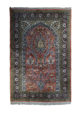 A33322 Oriental Rug Kashmiri Handmade Area Traditional 4'1'' x 5'11'' -4x6- Pink Green Tree of Life Design