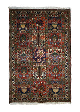 A33404 Persian Rug Bakhtiari Handmade Area Tribal 3'4'' x 4'9'' -3x5- Multi-color Red Garden Design