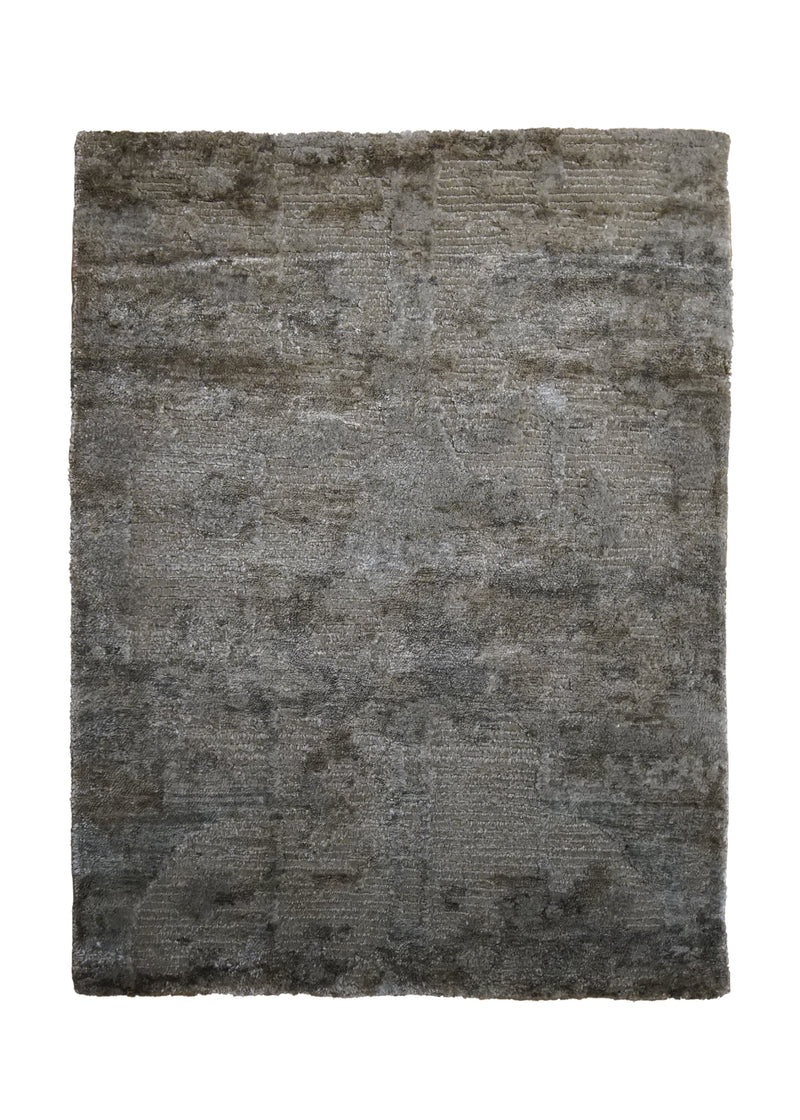 A33442 Oriental Rug Indian Handmade Area Modern 2'0'' x 3'0'' -2x3- Gray Splatter Abstract Design
