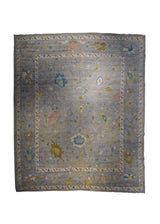 A33470 Oriental Rug Pakistani Handmade Area Transitional 12'0'' x 14'3'' -12x14- Gray Oushak Geometric Design