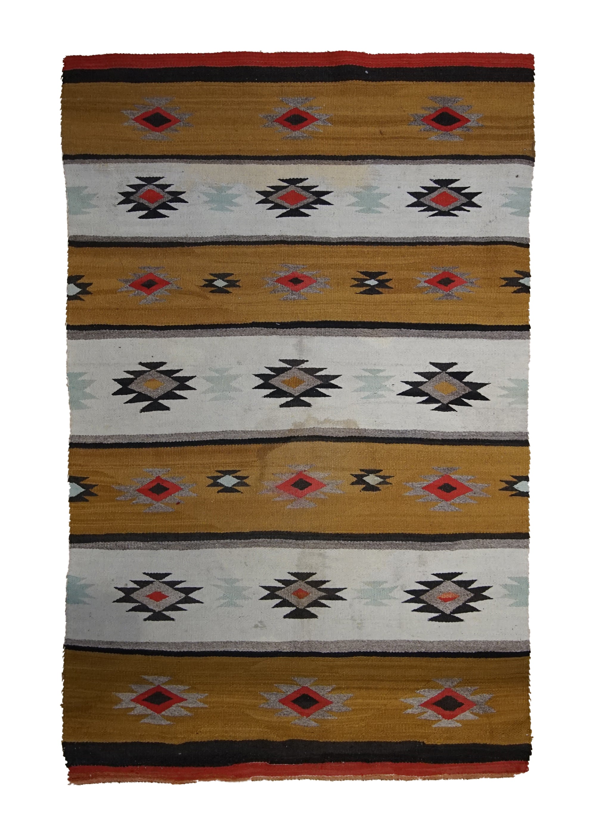 Native American Rug Navajo Handmade Area Antique 3'2