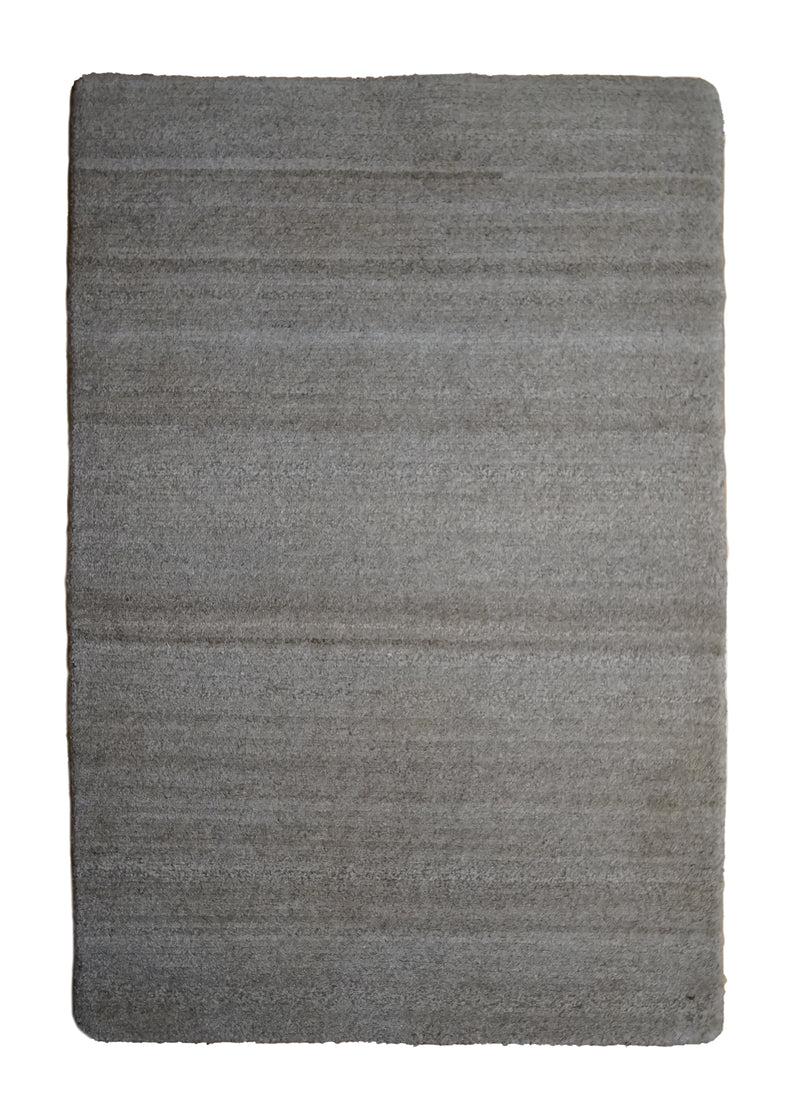 A33544 Oriental Rug Indian Handmade Area Modern Neutral 2'0'' x 3'0'' -2x3- Whites Beige Stripes Design