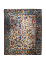 A33705 Oriental Rug Pakistani Handmade Area Transitional Tribal 12'0'' x 14'6'' -12x15- Blue Serapi Geometric Design