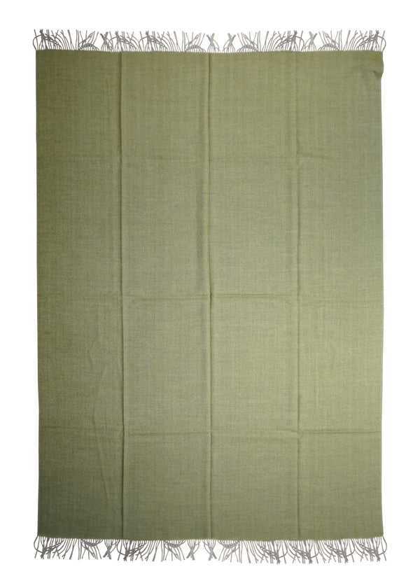 A33709 Native American Rug Peru Handmade Area Modern 4'2'' x 5'10'' -4x6- Yellow Gold Throw Plain Design