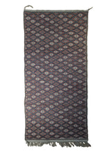 A33736 Oriental Rug Moroccan Handmade Area Tribal 3'5'' x 6'8'' -3x7- Whites Beige Red Geometric Design