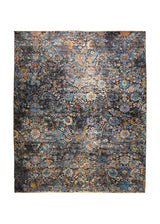 A33842 Oriental Rug Pakistani Handmade Area Transitional 12'4'' x 15'0'' -12x15- Gray Black Multi-color Ariana Floral Abstract Design