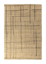 A33886 Oriental Rug Indian Handmade Area Modern Neutral 2'0'' x 3'0'' -2x3- Whites Beige Sticks Design