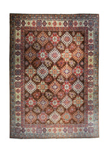 A34005 Oriental Rug Pakistani Handmade Area Transitional Tribal 11'7'' x 15'10'' -12x16- Brown Red Kazak Geometric Design
