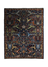 A34131 Oriental Rug Pakistani Handmade Area Transitional 5'4'' x 6'10'' -5x7- Blue Mostofi Geometric Design
