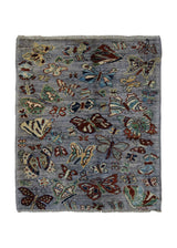 A34164 Oriental Rug Pakistani Handmade Area Transitional 2'2'' x 3'0'' -2x3- Gray Multi-color Animals Pictorial Gabbeh Design