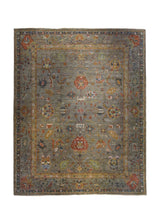 A34245 Oriental Rug Indian Handmade Area Transitional 12'0'' x 14'11'' -12x15- Gray Sultanabad Design