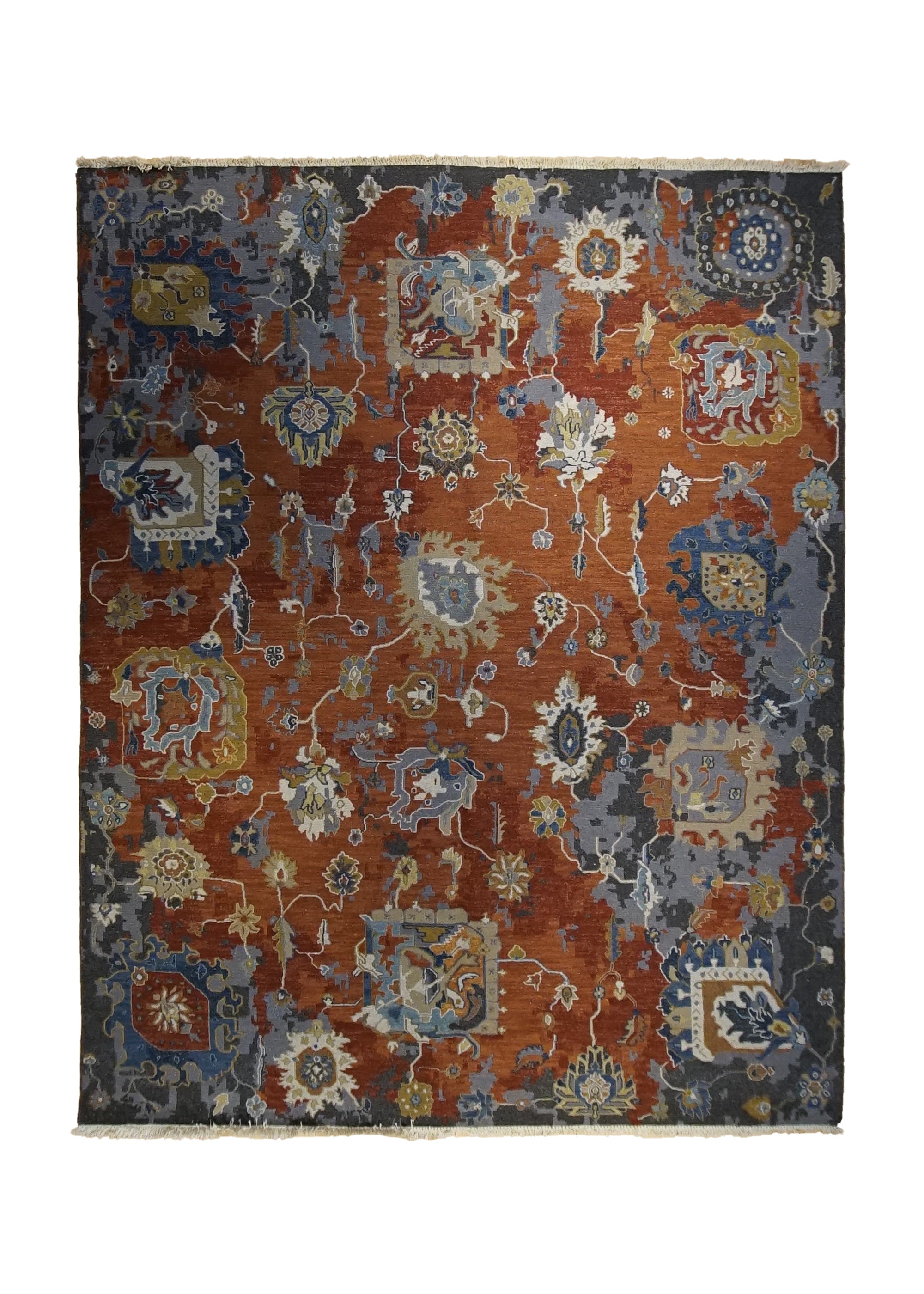 Indian Rug Design Red Oriental Rug Indian Handmade Area Transitional 7'10