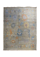 A34284 Oriental Rug Indian Handmade Area Transitional 7'12'' x 9'9'' -8x10- Whites Beige Multi-color Oushak Design