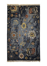 A34287 Oriental Rug Indian Handmade Runner Transitional 2'11'' x 4'10'' -3x5- Gray Soumak Oushak Design