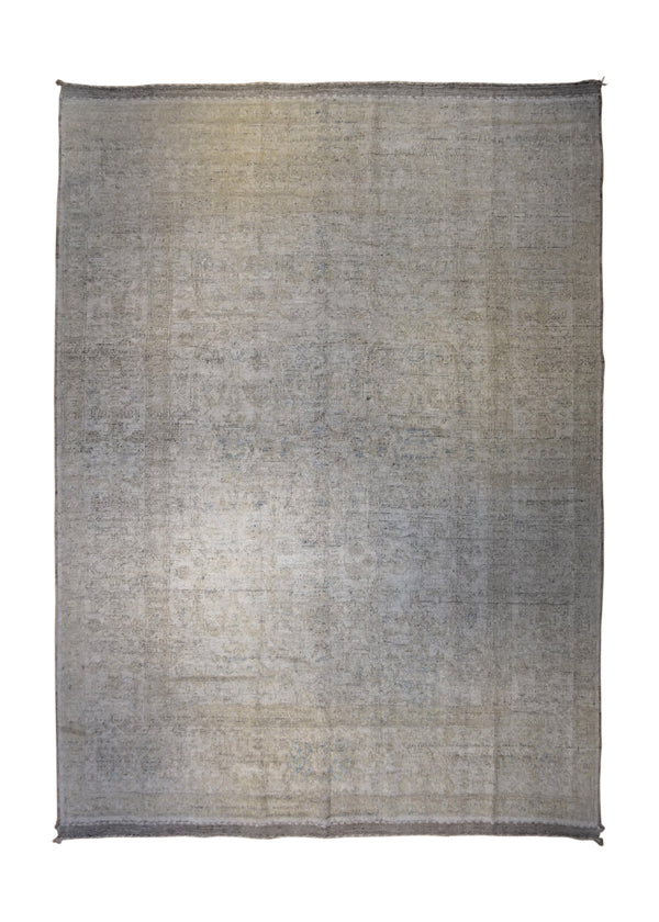 A34378 Oriental Rug Pakistani Handmade Area Transitional 10'3'' x 14'0'' -10x14- Blue Distressed Geometric Design