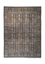 A34403 Oriental Rug Indian Handmade Area Traditional 8'2'' x 10'8'' -8x11- Pink Green Garden Design