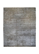 A34498 Oriental Rug Indian Handmade Area Modern Neutral 9'2'' x 12'1'' -9x12- Gray Abstract Splatter Design