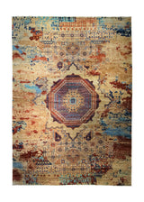 A34518 Oriental Rug Pakistani Handmade Area Transitional 9'10'' x 13'8'' -10x14- Whites Beige Red Erased Mamluk Design