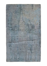 A34539 Oriental Rug Indian Handmade Area Modern Neutral 2'11'' x 4'10'' -3x5- Blue Whites Beige Abstract Splatter Design