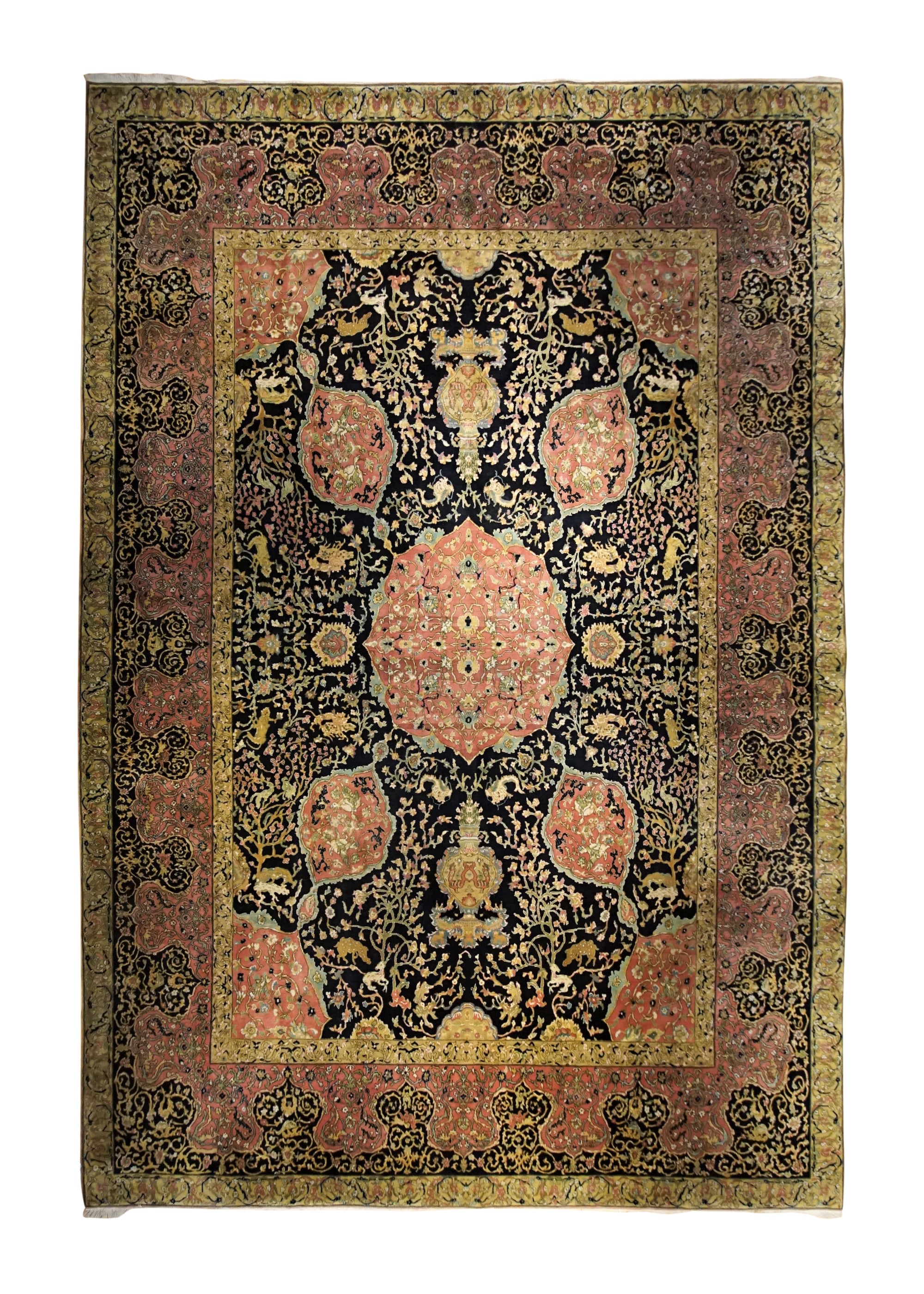 Oriental Rug Indian Handmade Area Traditional 12'1