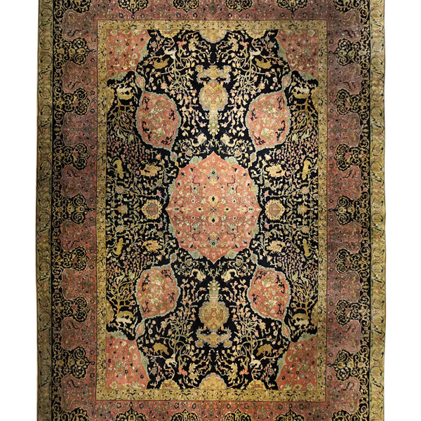 Oriental Rug Indian Handmade Area Traditional 12'1