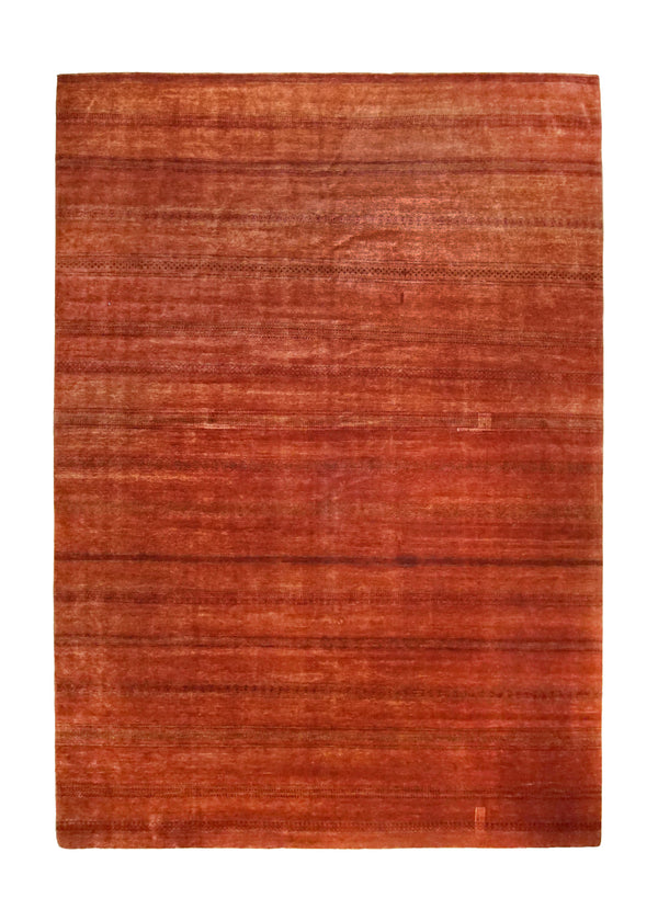 A34682 Oriental Rug Pakistani Handmade Area Transitional 9'12'' x 14'1'' -10x14- Red Stripes Design