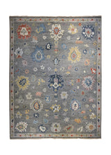 A34807 Oriental Rug Indian Handmade Area Transitional 8'12'' x 12'2'' -9x12- Whites Beige Oushak Design