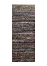 A34824 Oriental Rug Pakistani Handmade Runner Transitional 2'5'' x 6'1'' -2x6- Red Multi-color Stripes Gabbeh Design