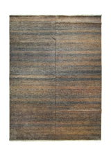 A34929 Oriental Rug Indian Handmade Area Transitional Tribal 8'12'' x 12'0'' -9x12- Brown Geometric Gabbeh Grass Design