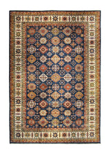 A34948 Oriental Rug Pakistani Handmade Area Traditional Transitional 13'2'' x 19'6'' -13x20- Blue Yellow Gold Geometric Design