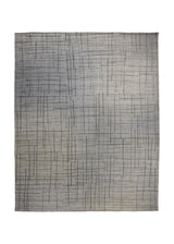 A35070 Oriental Rug Indian Handmade Area Modern Neutral 8'0'' x 10'0'' -8x10- Gray Whites Beige Geometric Lattice Design.jpg