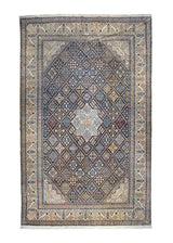 A35355 Persian Rug Nain Handmade Area Traditional 10'2'' x 15'8'' -10x16- Whites Beige Blue Geometric Nain Design
