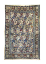 A35358 Persian Rug Nain Handmade Area Traditional 6'4'' x 9'11'' -6x10- Blue Whites Beige Garden Nain Design