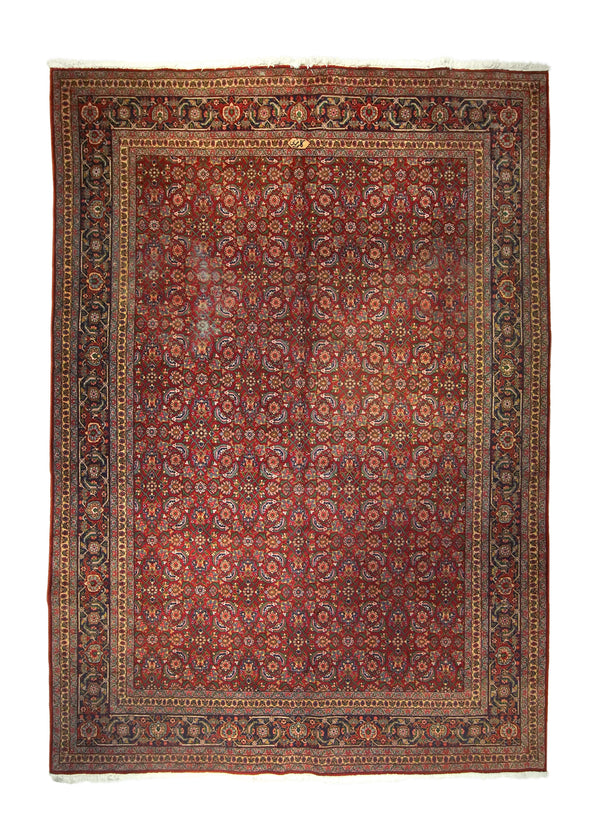 A35568 Oriental Rug Pakistani Handmade Area Traditional 2'7'' x 9'2'' -3x9- Whites Beige Red Green Floral Design