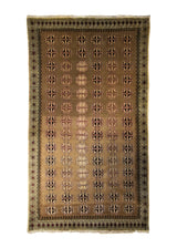A35612 Persian Rug Shiraz Handmade Area Tribal Vintage 5'4'' x 9'2'' -5x9- Whites Beige Brown Geometric Design