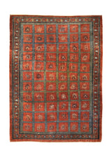A35662 Persian Rug Gabbeh Handmade Area Tribal 6'11'' x 9'7'' -7x10- Red Geometric Design