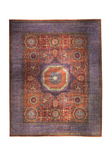 A35674 Oriental Rug Pakistani Handmade Area Transitional Tribal 12'0'' x 15'2'' -12x15- Blue Red Mamluk Nooristan Design.jpg