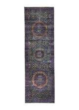 A35688 Oriental Rug Pakistani Handmade Runner Transitional Tribal 2'5'' x 7'10'' -2x8- Purple Mamluk Nooristan Design