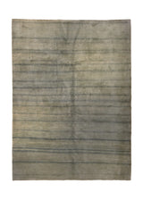 A35755 Persian Rug Gabbeh Handmade Area Tribal 7'4'' x 10'0'' -7x10- Green Stripes Grass Open Design