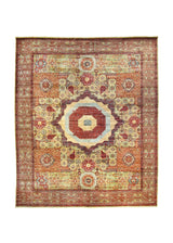 A35774 Oriental Rug Pakistani Handmade Area Transitional Tribal 8'1'' x 9'9'' -8x10- Red Multi-color Geometric Mamluk Design